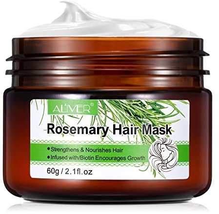 Masque capillaire au romarin, soin des cheveux restauré nourrissant, fortifiant et nourrissant masque capillaire pour cheveux secs et abîmés, cheveux conditionnés en profondeur