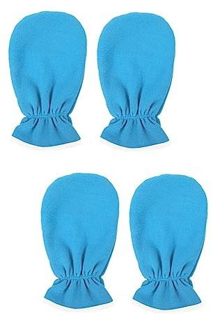 2 Pares Guantes de aceite esencial de mantenimiento Guante hidratante exfoliante Guante spa manos Guantes de spa para manos cuidado cera caliente máscara parafina poliéster