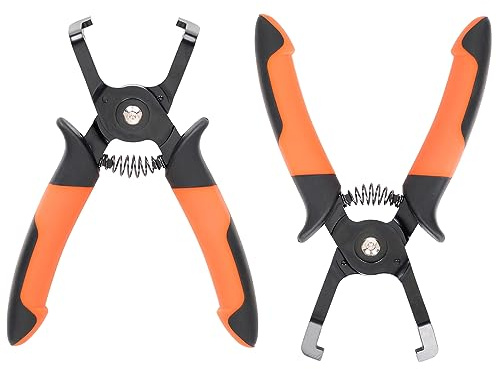 PLATATO 2PCS Disconnect Pliers Set EVAP and Fuel Line Disconnect Tool Set Includes 40 Degree and 85 Degree Automotive Universal Electrical Connector Pliers 7.28 Inch