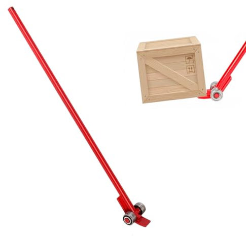 Hebelstange mit Rollen Stahl-Hebelstange mit Rädern, 1,5/3/5 T Tragkraft, Flachkopf-Riemenscheiben-Hebebrechstange, Hebelstange für Die Handhabung Schwerer Geräte ( Size : 3T/6600lb )