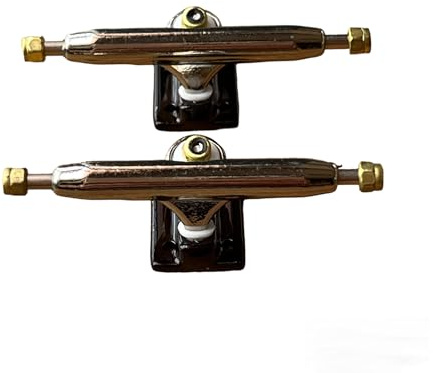 LEEFAI Pro Fingerboard lastbilar mini finger skateboard 4.0 regular Kingpin-uppgraderad v2 basplatta med hårdvarubas färg och storlek (32 mm, svart)