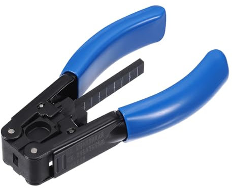 QUARKZMAN Pelacables de Fibra Óptica para Cable Compuesto Fotoeléctrico 5G No Metálico de 3.0 Mm X 2.0 Mm Ftth-Rubber Coated Cable, Alicates para Pelar Cables de Caída