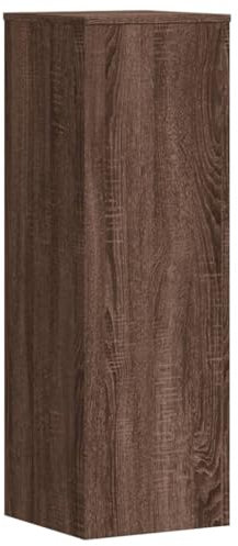 vidaXL Pflanzenständer, Blumenständer Hohle Konstruktion, Dekosäule Podest für Pflanzen Dekoartikel, Blumenhocker Blumensäule, Eichen-Optik Holzwerkstoff