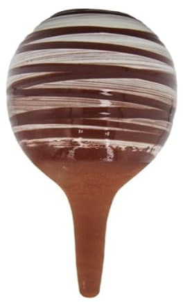 Ollas Lutton Olla Terrakotta zum Pflanzen, 40 cl, autonome Bewässerung für Zimmerpflanzen, umweltfreundlich & sparsam, Akkulaufzeit 3 Tage, Ollas Spiralen Cappucinno, natürliches Bewässerungssystem