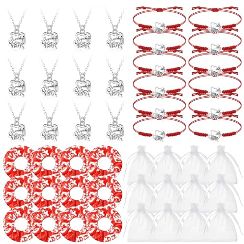 DAZZTIME Cheerleader-Schmuckzubehör,12 Stück Modische Cheerleader-Armbänder,Mädchen Cheerleading Haar-Accessoires,Cheer Armband Cheerleading Geschenk,Verstellbaren Armbänder Set