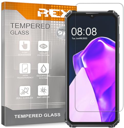 REY 2X Protector Pantalla para OUKITEL WP28e - WP28 - WP28S, Cristal Vidrio Templado Premium