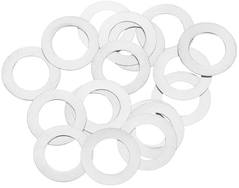 QUARKZMAN 20 Stück M6 Unterlegscheiben, 6x10x0,1mm 304 Edelstahl Flache Beilagscheiben für Schraube, Bolzen, Automobil, Industriemaschinen