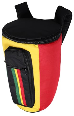 BESTonZON Wasserfeste Trommeltasche Für Djembe Mit Gepolsterten Trägern Schützende Percussion Tasche Für Musiker Rucksack-design Für Komfortablen Transport Bei Konzerten Und Auftritten