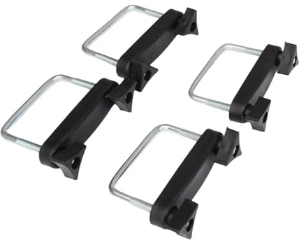 QOKLIYUI 4 Stück Auto Dach Montageträger, einfache Installation, Dachbox, U Bolzen, vielseitige und breite Kompatibilität, Dachträger Werkzeug Clips, 4 Stück 8 cm