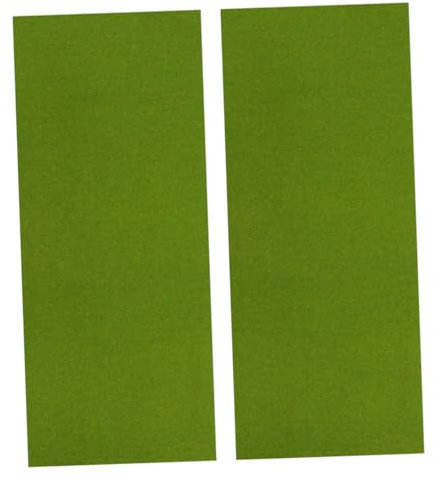 ifundom 2pcs Flocking Lawn Turf Paper, Fake Grass Mat for Scenery Models, 50x100cm, Easy Installation, Lifelike Mini Grass for Bedrooms and Home Decoration