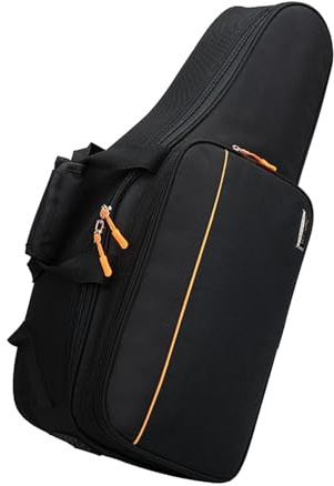 Fenteer Saxophon-Gigbag, Altsaxophon-Koffer, tragbare Umhängetasche, dicke Außentasche, Saxophon-Tragetasche für Instrumentenbeschläge