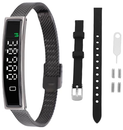Bewinner Bracelet Intelligent de Suivi d'activité avec Bluetooth 5.3, Bracelet de santé étanche pour la Course à Pied, Le Cyclisme, la Natation, Tracker d'activité Léger avec Application (Black)