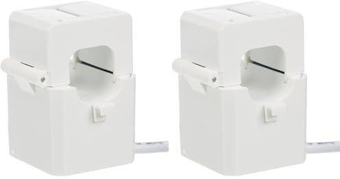 Shelly Split Core Current Transformer 120A - Pince ampèremétrique, Domotique maison, Compatible avec Shelly EM, Installation monophasée, Mesure de courant (Lot de 2)