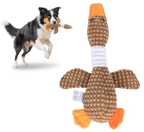 Generisch Antistress Ente Hund Hundespielzeug, Hundespielzeug Unzerstörbar, Interaktives Spielzeug für Hunde, Welpenspielzeug Dog Toy Hundespielzeugs, Reisen, Garten, Training, Langeweile (01)