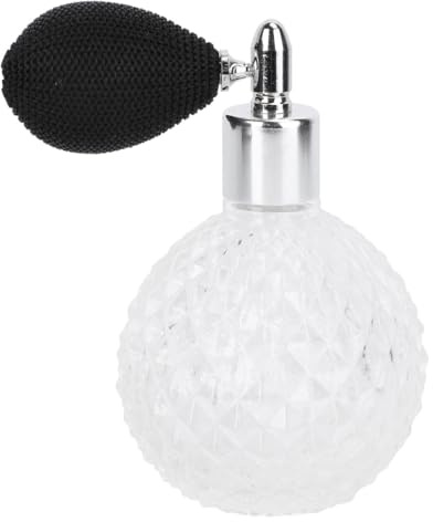 AUTSUPPL - Spray de perfume recargable de 100 ml de vidrio vintage pera, impermeable, botella de spray para desplazamientos y familia