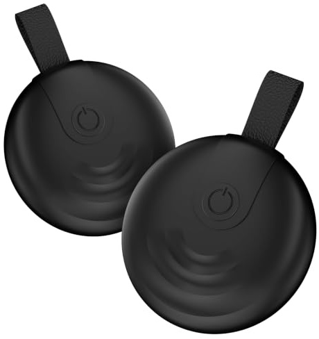 POFIBO Tracker Tag 2er Pack Tracker Compatible con Apple ¿Dónde está? APP (iOS solamente, Android no compatible), buscador de llaves Bluetooth para equipaje/bolsas/maletas