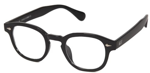 Kiss DEPP ICONIC Lunettes de Vue Homme Femme – Verres Anti Lumière Bleue UV et Anti-Reflets pour PC, Gaming & TV – Vintage Johnny Depp & Robert Downey Jr – Élégance Décontractée Rivets