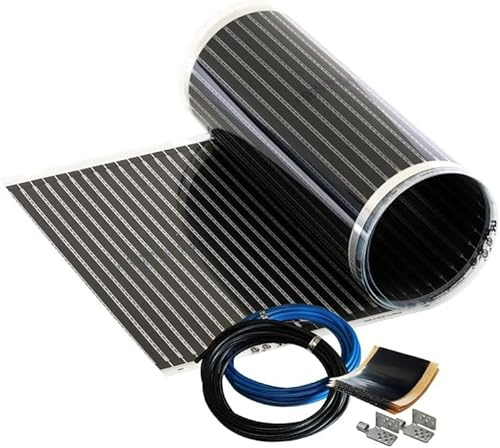 Lámina térmica por infrarrojos 430 W/m², 50 cm, 1 m², interior y exterior