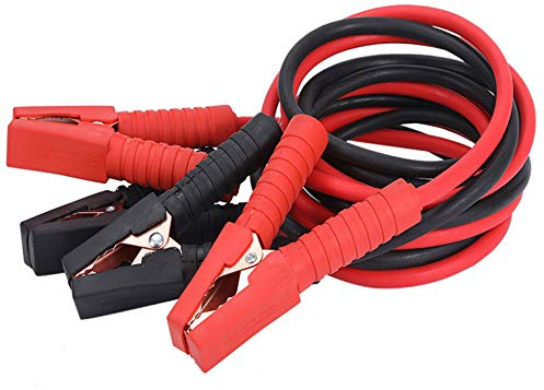 HENGMEI Starthilfekabel Überbrückungskabel 12V/24V Starterkabel mit Überspannungsschutz für Auto, LKW, Motorrad (2x6m)