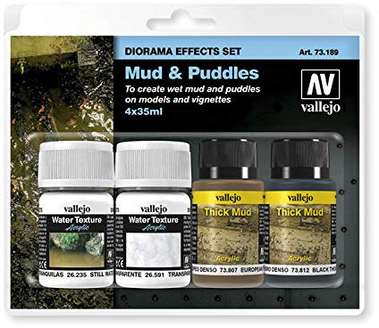 Vallejo Diorama Set 73189 Mud & Puddles (4x35ml)
