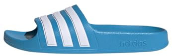 adidas Unisex Adilette Aqua Slides, Solar Blue / Cloud White / Solar Blue, 43 EU
