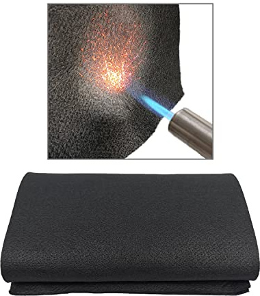 LU-DILAUNK Welding Blanket High Temperature Resistant up to 1800°F Fireproof Fabric Protect from Fire Heat Spark Protection Welding Pad Fireproof Mat