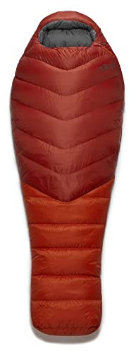 Rab Alpine 600 Schlafsack, red Clay, Long Left