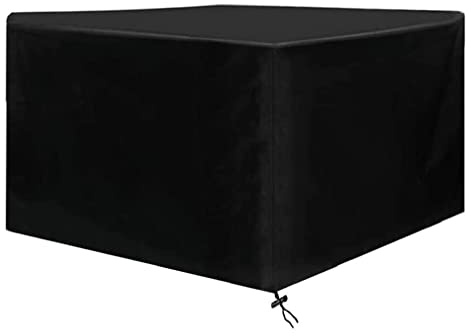 SUEBAIHUO Housse Salon de Jardin 120x60x75cm Tissu Oxford 300D très résistant Housse de Protection pour Mobilier Housse de Table de Jardin Extérieur Imperméable Anti-UV Résistant Au Froid Coupe-Vent