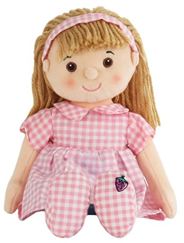 alles-meine.de GmbH Schmusepuppe Wilberry Fun Mollie Stoffpuppe Plüsch Puppe rosa Kleid Stoff - Stoffpuppen Schmusepuppen/Puppen