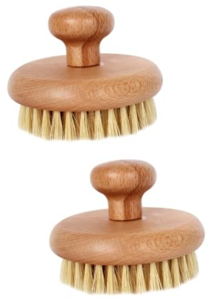 Housoutil 2 Stk Badebürste Körperbürste Peeling Bürste Für Rückenmassage Sanfte Massagebürste Bad Rückenbürste Borsten Zurück Schrubber Abgestorbene Haut Entfernen Sisal Kaktus Klein
