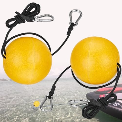 Anchor Buoy Float,2 or 4pcs Pool Float Anchor Marker Buoy,High Visibility Buoy Float with 51 Bungee Cord & Clip for Pools, Water Ski Ropes, Anchor Lines