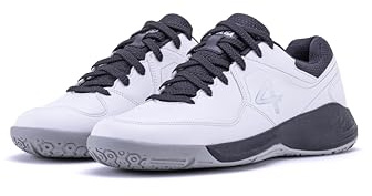 4 WITH QUIVE Sega Hyper Power Cushioned, Badminton Shoes (White, UK Footwear Size System, Adult, Men, Numeric, Medium, 11)