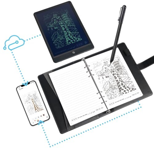 Ophaya Digital Smart Pen Smart Notebook and Board Writing Set for Note Taking | Gifts for Adults Women Men Coworkers Teachers Students Friends | Sync Paper Notes to Phone Instantly | Convert to Text