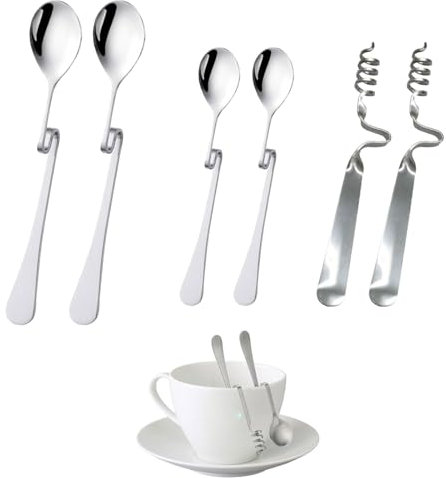 6 Stück Honiglöffel Edelstahl Und Jamlöffel,Hängender Marmelade Löffel,Marmeladenlöffelset,Honiglöffel,Marmeladenlöffel,Irregulär Honiglöffel Für Honig Marmelade