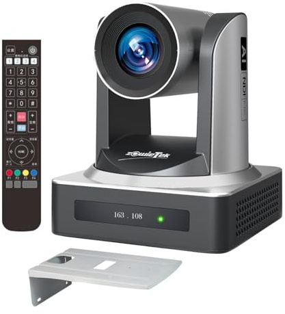 zowietek NDI PTZ Camera (NDI 6 Certified Native), AI 1080P60 PoE Auto Detection, 20X Optical Zoom, USB 3.0 3G-SDI HDMI LAN, Live Streaming for Church Meeting, Education, Sports