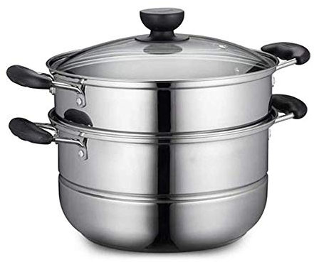 Vaporiera Multifunzione in Acciaio Inox, pentola per la Cottura a Vapore, pentole per la Cucina di casa, vaporiere, vaporiere a Caldaia
