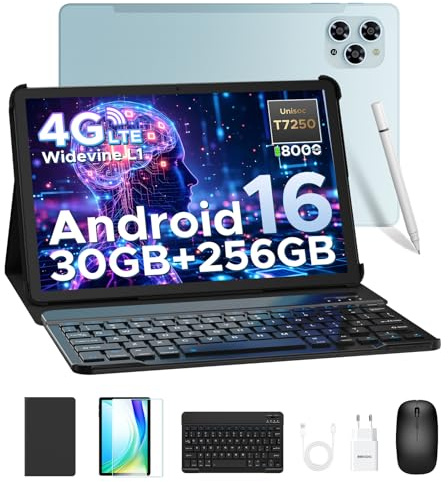 DOOGEE TAB G6 Tablets Android 16, 90Hz Tablet 11 Pollici, Con Tastiera E Penna, 30GB RAM+256GB ROM/TF 2TB, Octa-Core PC Con Sim, 8000mAh/Gemini AI/Widevine L1/13MP/OTG/GPS/FACE ID/Doppi Altoparlanti
