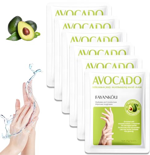 6 Coppie Maschera Mani Maschera Mani Guanti Antietà Rigenerante Nutriente Per Invecchiamento