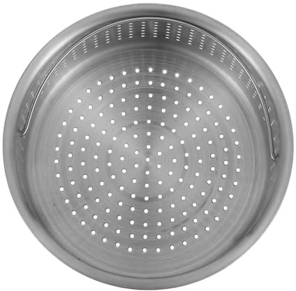 ROMISBABA Olla Arrocera Al Vapor Multifunción De Acero Inoxidable Con Mango Para Cocinar Arroz Verduras y Mariscos Para Hornos y Cocinas