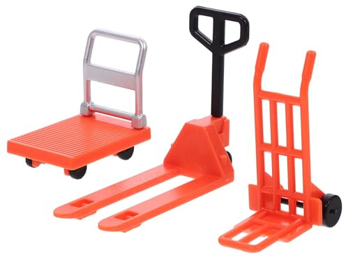 Outanaya Modèle de Voiture Orange 1/32 en Plastique, Jouet | Jouet Miniature à Poulie Manuelle, Semoir 1/32, 1 Set, Éducatif pour Bébé et Garçon et Filles D'âge Préscolaire