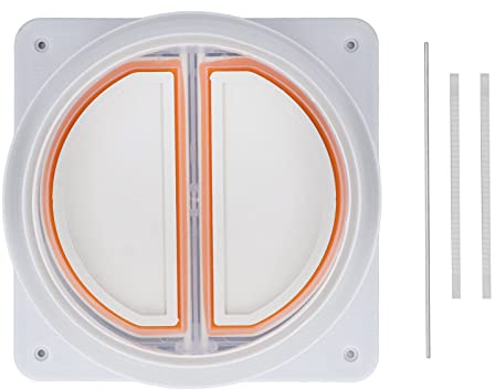Clapet anti-retour pour hottes de cuisine ABS unidirectionnel universel anti-odeur pour salle de bain système de sortie d'air frais avec bague d'étanchéité en silicone ressort en