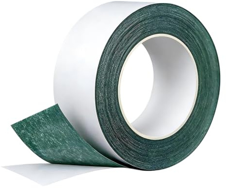Ctyjia 1 Pièce 40 mm x 25 m Isolant Papier d'orge Adhésif Ruban, Vert Joint d'Isolation, Adhésif Simple Face, pour la Protection Isolante