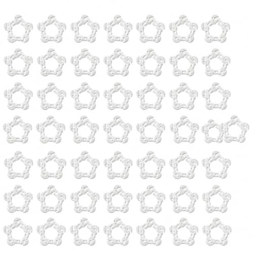 Balloon Arch Clips 50 PCS White Plastic Balloon Connectors 1.1 Inch