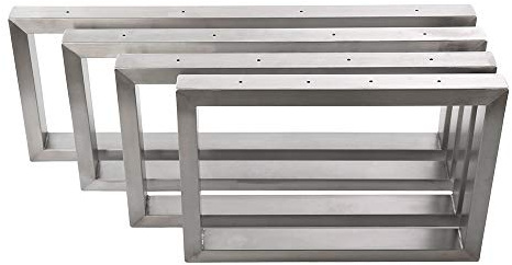 KTC Tec Waschbecken Konsole Edelstahl Träger TRG50x30mm-300/450 Waschtisch Wandkonsole Regalhalter Konsolenhalterung Gestell (1 Paar)
