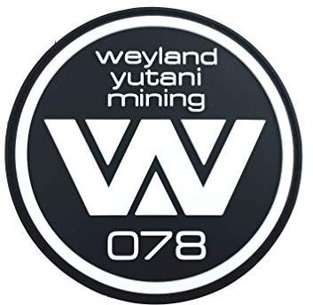 Weyland Yutani Mining Im Dunkeln Leuchten PVC Airsoft Paintball Klettverschluss-Flecken Kader Patch