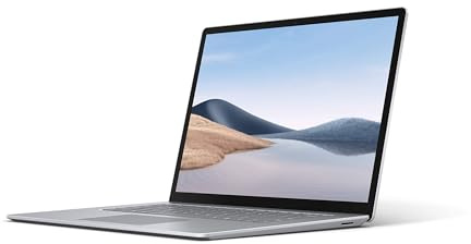 Microsoft Surface Laptop 4 - Ordinateur Portable (Windows 10, écran tactile 15, Processeur AMD R7se, 8 Go RAM, 512 Go SSD, Clavier Français AZERTY) - Platine, finition métal