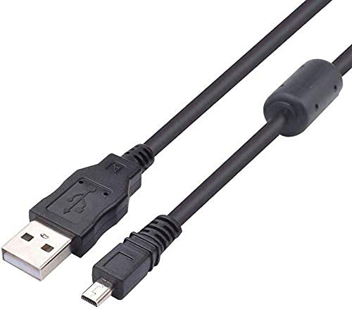 Adhiper UC-E6 USB-Kabel, Ersatz-Kamera UC-E16 UC-E17, Transferkabel, kompatibel mit Nikon DSLR D750, D5300, D7200, D3200, Coolpix L340, L32, A10, P520 (1m/Schwarz)