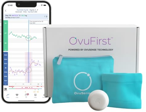 OvuFirst Fertility Monitor – Wearable Ovulation Tracker & Fertility Sensor with App | Clinically Proven to Confirm Ovulation & Support PCOS Cycles