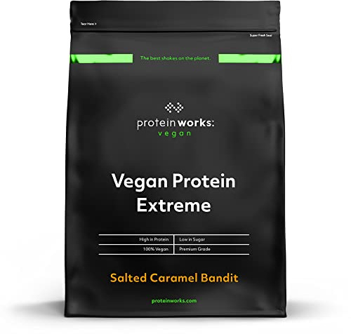 Vegan Extreme Protein Powder | Mango Smoothie | Proteine vegane in polvere a base vegetale con proteine di soia, pisello e zucca | Senza glutine e senza latticini | Protein Works | 500g