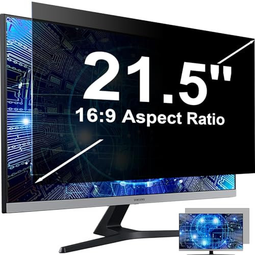 Mamol 21.5 Pouces Filtre de Confidentialité Premium, Amovible Film Ecran Ordinateur Confidentialité Portable, Protection d'écran PC pour 21.5 Pouces 16:9 Moniteur Widescreen Computer